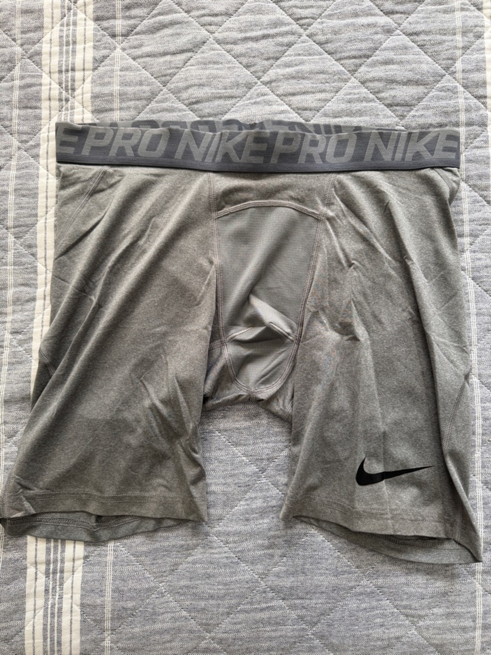 Nike Gray Pro Dri-FIT Compression Boxer Briefs